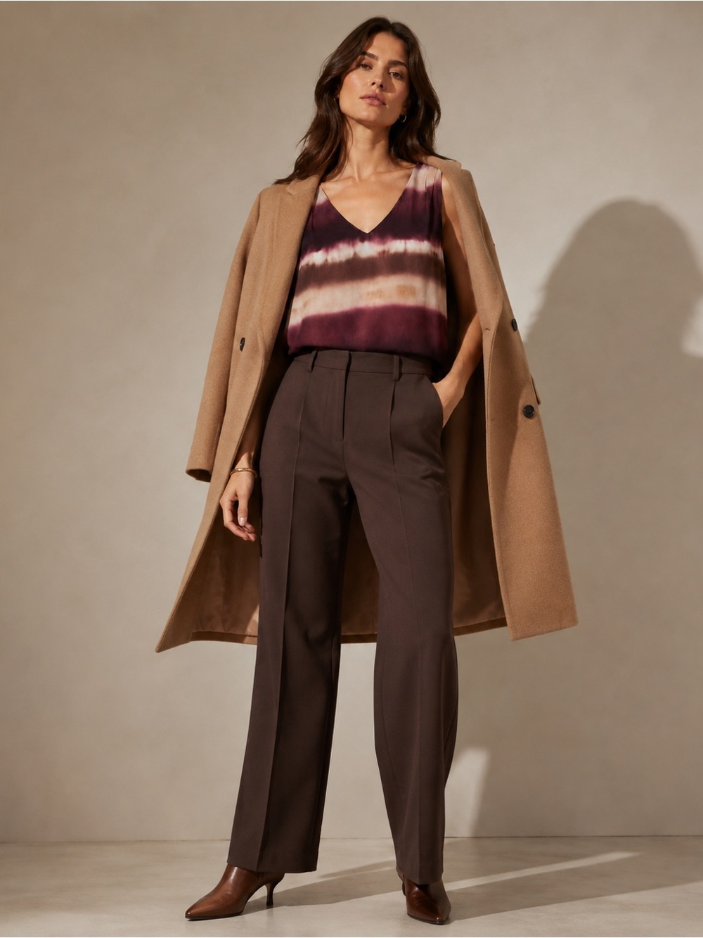 Silk-Look Sleeveles Top 10 Iris Setlakwe Burgundy Canadian Designer Fall Layer